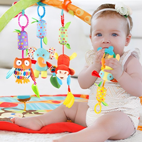 Hochet bébé | Coton Bio Sensoriel - Petit Eveil